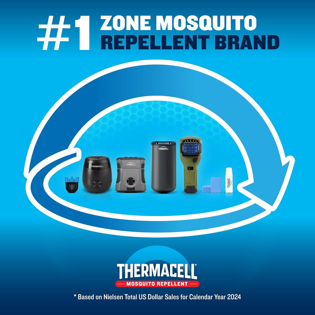 Thermacell E-ZoneGuard Patio Max Mosquito Repellent 12Hr Bat + Chrging Dock