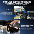 31 PCS Coolant Pressure Tester Kit with 23 Adapters