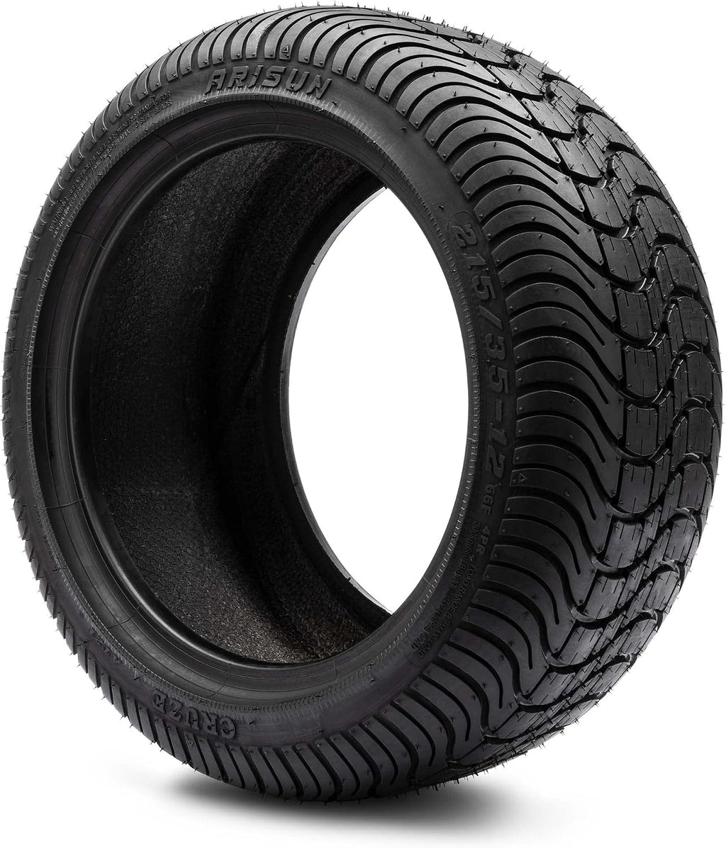 Arisun Cruze 215/35-12 DOT Golf Cart Tire Street Low Profile (4-Ply) - Single