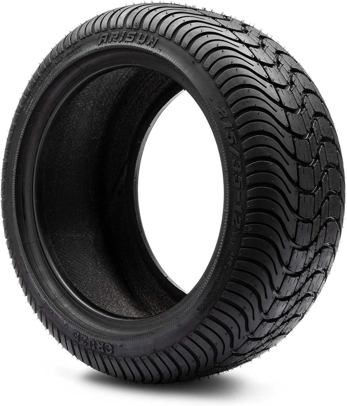 Arisun Cruze 215/35-12 DOT Golf Cart Tire Street Low Profile (4-Ply) - Single