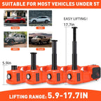 Electric Car Jack Set 5 Ton Hydraulic Jack Car Lift Floor Jack with Integrated Tire Pump and Impact Wrench for Sedans SUV MPV Sedan Truck Change