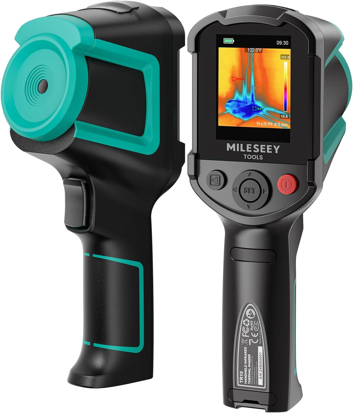 MILESEEY TR10 Thermal Imaging Camera, 192 × 192 IR Resolution, 25Hz