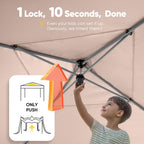 Quictent Privacy 10x10 Pop Up Canopy with 4 Sidewalls & Mesh Windows