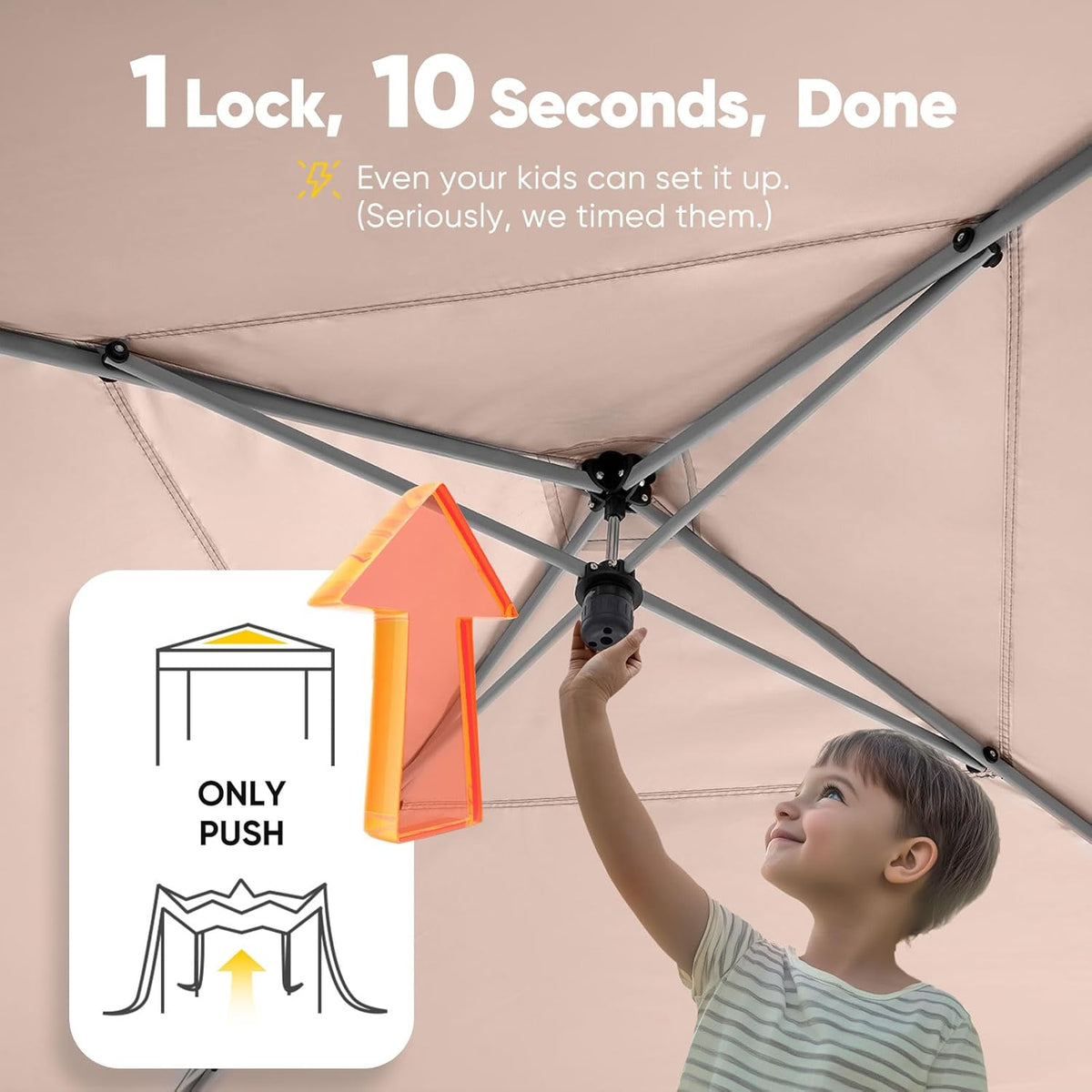 Quictent Privacy 10x10 Pop Up Canopy with 4 Sidewalls & Mesh Windows