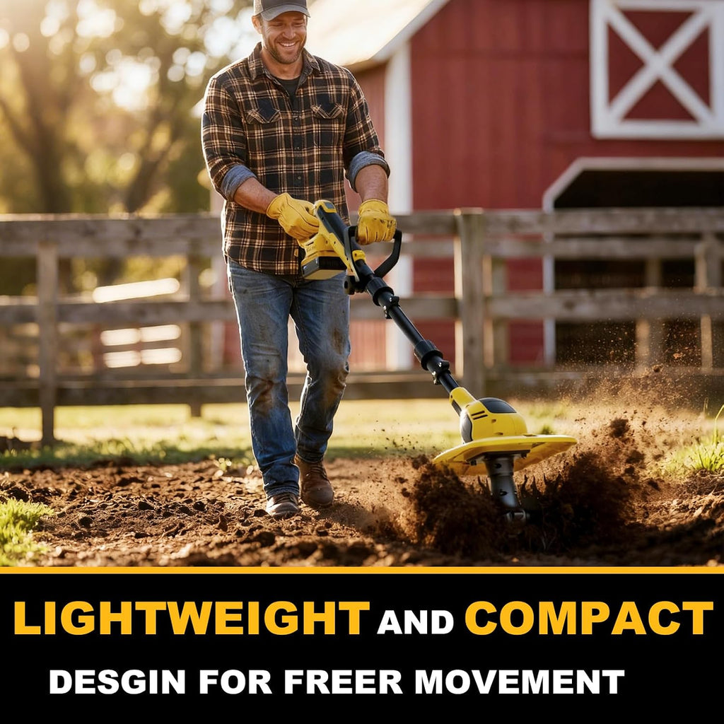 Cordless Tiller Cultivator for DeWalt 20V MAX (Bare Tool)