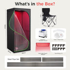 Infrared Sauna Box Portable Steam Sauna with Red Light 660Nm 850Nm for Home
