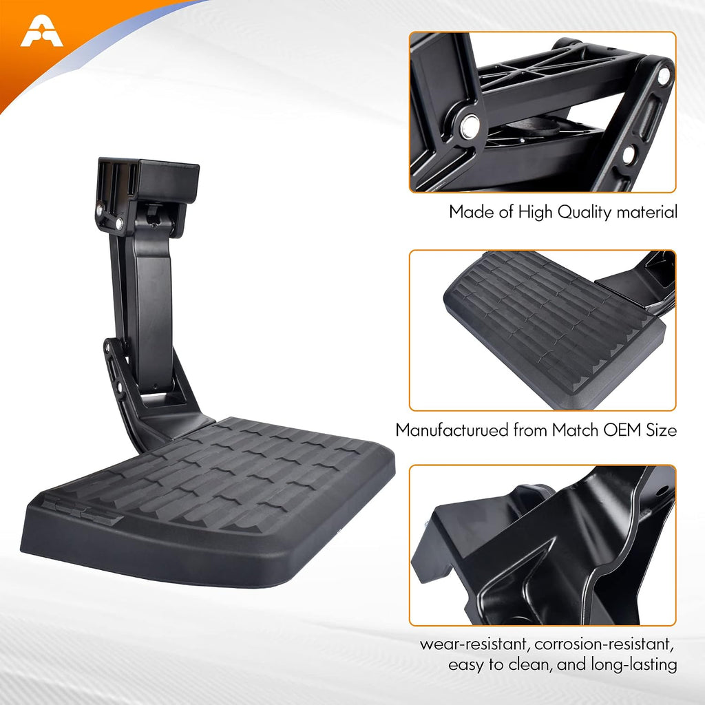 Rear Bed Step Tailgate Bedstep for Toyota Tundra 2022-2026 Folding Truck Step Retractable No-Drill Bumper Tailgate Step Replace # PTS30-34000 PT392
