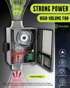 4 Inch Dryer Vent Booster Fan, 160 CFM, Auto On/Off, Plug-In