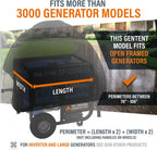 GenTent Universal Open Frame Generator Tent, Black, Original - Standard