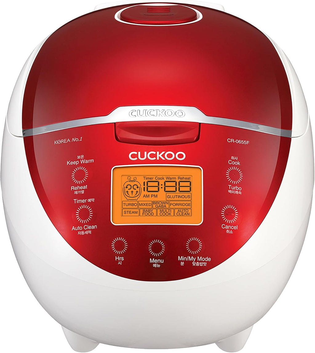 CUCKOO Micom Rice Cooker 6 Cup Uncooked / 12 Cup Cooked, Fuzzy Logic Rice Maker with Delay Timer & Keep Warm Setting, Versatile Food Steamer for