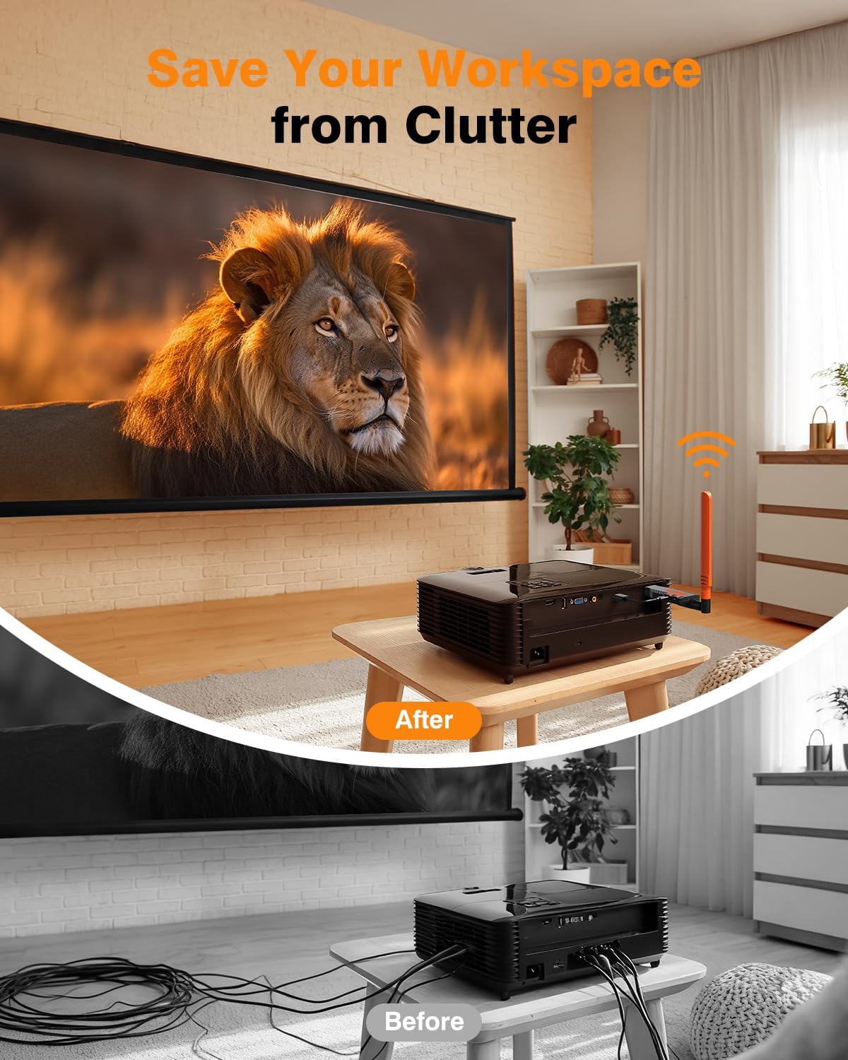 Wireless HDMI Transmitter and Receiver for Home Theater(1TX-1RX)