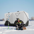 Outsunny 2/4/8 Person Pop-up Insulated Ice Fishing Tent