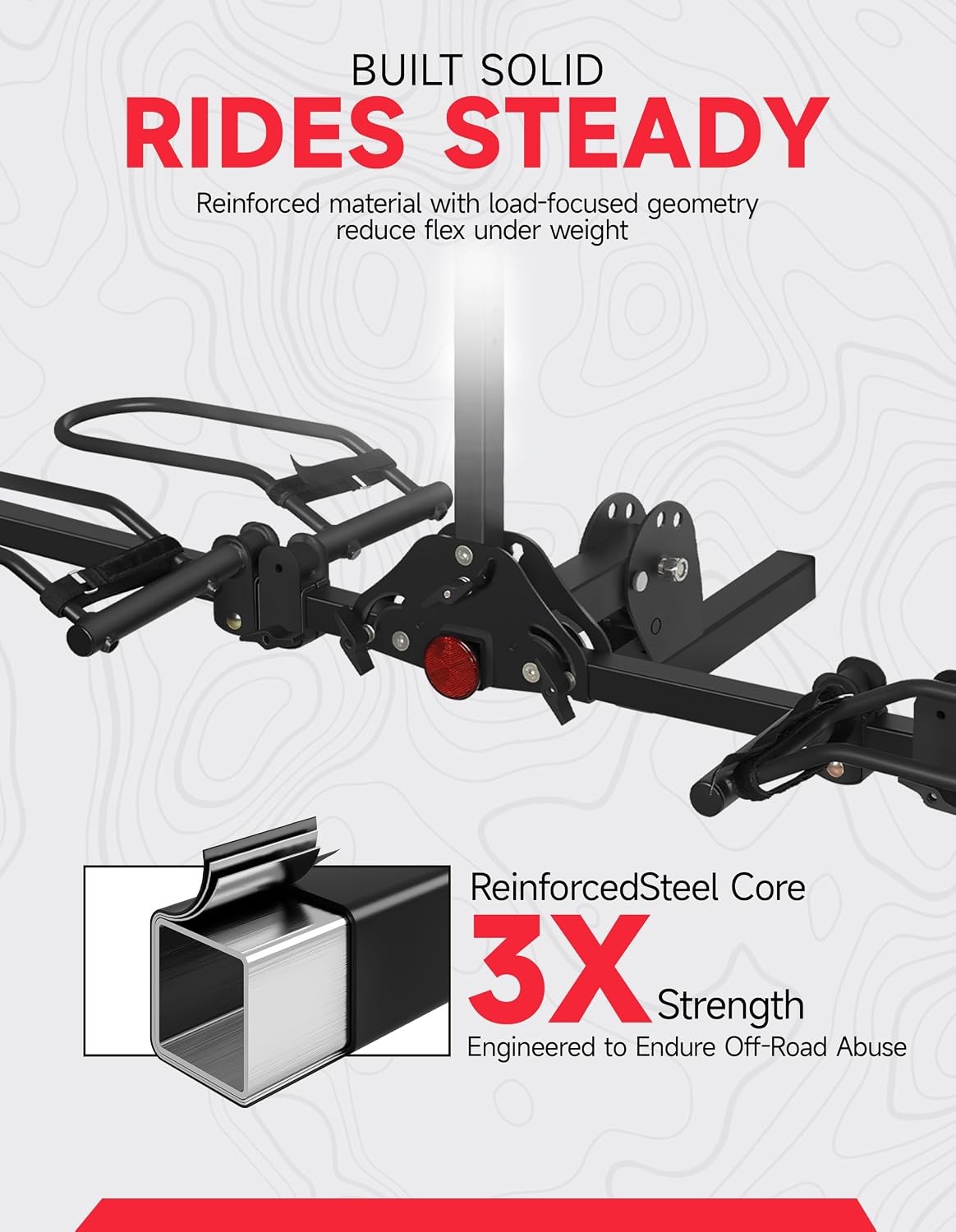 Young 200 lbs 2-Bike Rack Hitch Mount for Car SUV, 2" Receiver, Easy Fold