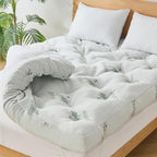 WhatsBedding 4 inch Bamboo Memory Foam Mattress Topper for Back Pain Relief Queen Size, Filled with Breathable Gel Memory Foam, Cooling Bamboo