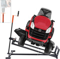 VEVOR Ride on Lawn Mower Lift Jack, 880 Lbs Weight Capacity, Telescopic Maintenance Jack with Crank Handle & Power Tool Handle, Foldable Lawn Tractor