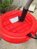 Farm Innovators Thermostatically Controlled Heated 3 Gallon Plastic Outdoor Year Round Hanging Water Fountain for Poultry Watering, Red