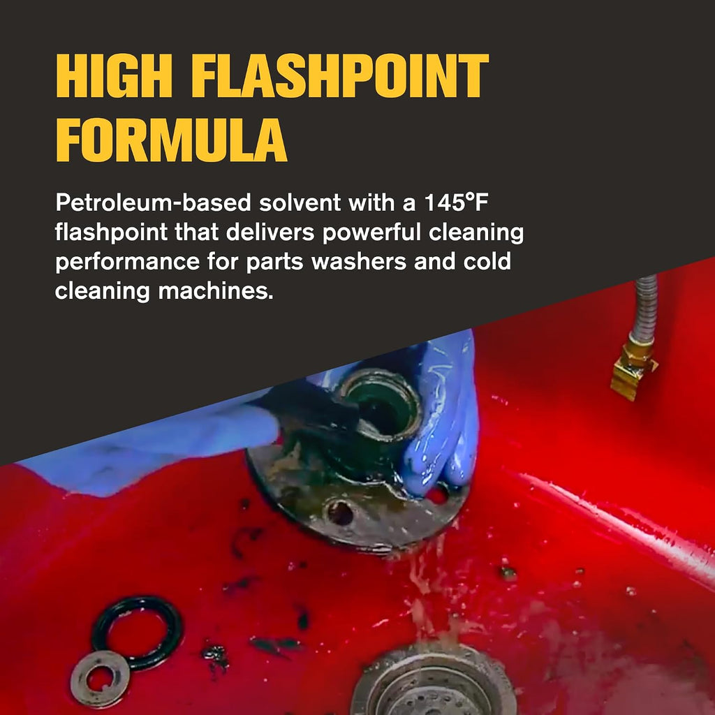 B’laster Parts Washer – Parts Cleaner Solvent – High Flashpoint Formula Cleans Oil, Grease & Grime, No Residue, Works on Metals, Most Plastics &