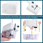 Mini Split Condensate Pump, 100-240V White AC Hvac Silent Condensate Pump, ＜19dB(A), 50/60Hz, External Wall Mount, Self Priming Device, Used for