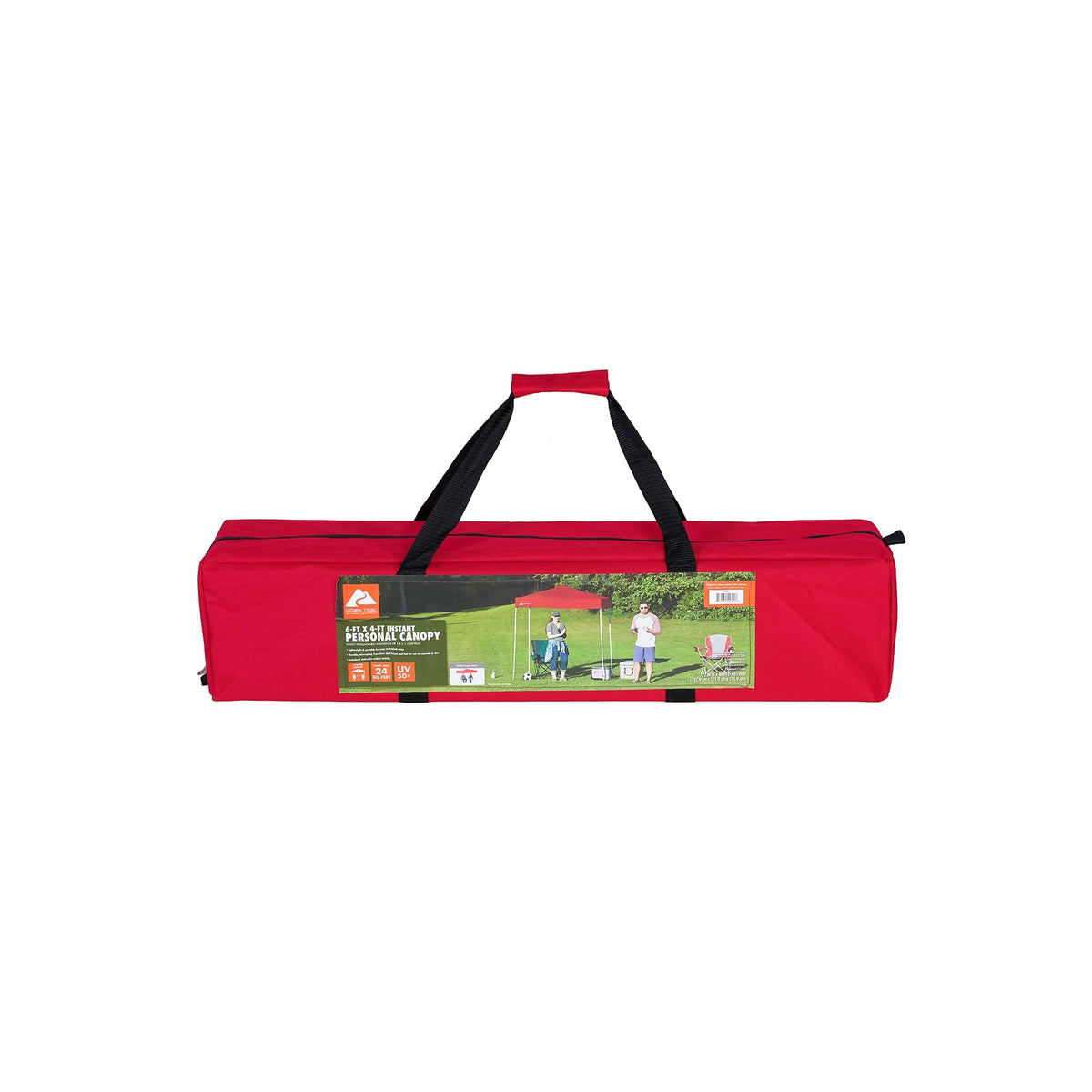 Ozark Trail 4' x 6' Red Straight Leg Instant Pop-up Outdoor Canopy