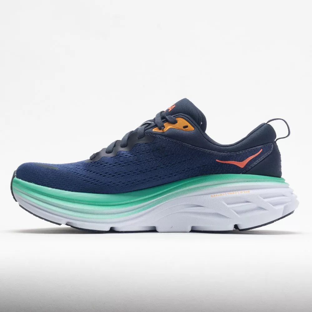 Women's Running Shoes, Outer Space/Bellwether Blue - Bondi 8