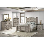 Aimon Rustic Gray 5-Piece Panel Bedroom Set - King Or Queen