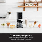 Ninja CREAMi Ice Cream Maker, 7 One-Touch Programs, 2 16-oz Pints, Silver - NC301