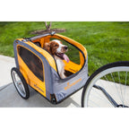 Schwinn Rascal Pet Bicycle Trailer, 16-Inch Wheels, 50 Lbs. Capacity, Orange