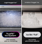 GE Profile Opal 2.0 Ultra Nugget Ice Maker With Scale Inhibiting Filter, Scoop, 38 lbs In 24 Hours, WiFi - Stainless Steel