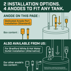 Corro-Protec Powered Anode Rod for Water Heater, Stops Odors and Corrosion, 20-Year