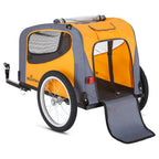Schwinn Rascal Pet Bicycle Trailer, 16-Inch Wheels, 50 Lbs. Capacity, Orange