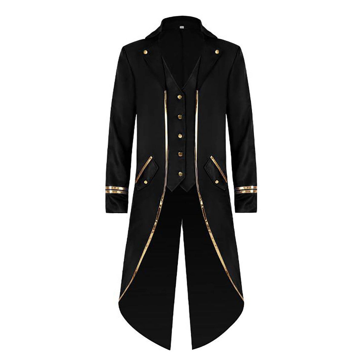 Men LYXSSBYX Mens Jackets Fall Fashion Halloween Men's Costume Men's Mid Length Retro Tuxedo Costume