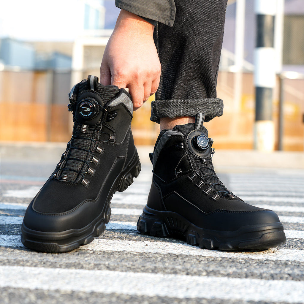 Safety Steel Toe Work Boots with Dials Closure System