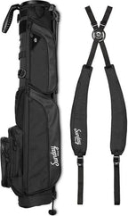 Sunday Golf Lightweight Golf Stand Bag, 3.4 Pounds, Matte Black - Loma XL