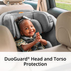 Chicco OneFit ClearTex All-in-One Car Seat, Slate - 00079741040070