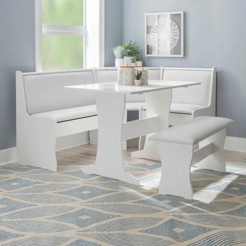 Farmhouse-Style Nook Dining Set With Storage - Sedley