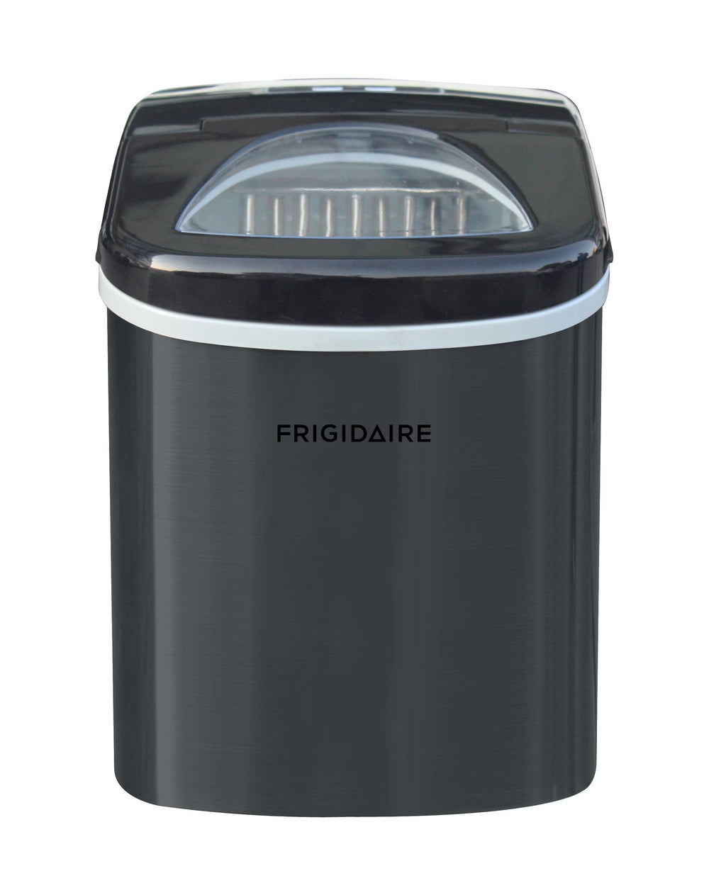Frigidaire Portable Self-Cleaning Ice Maker, Black Stainless Steel - EFIC117-Ssblack_Sc