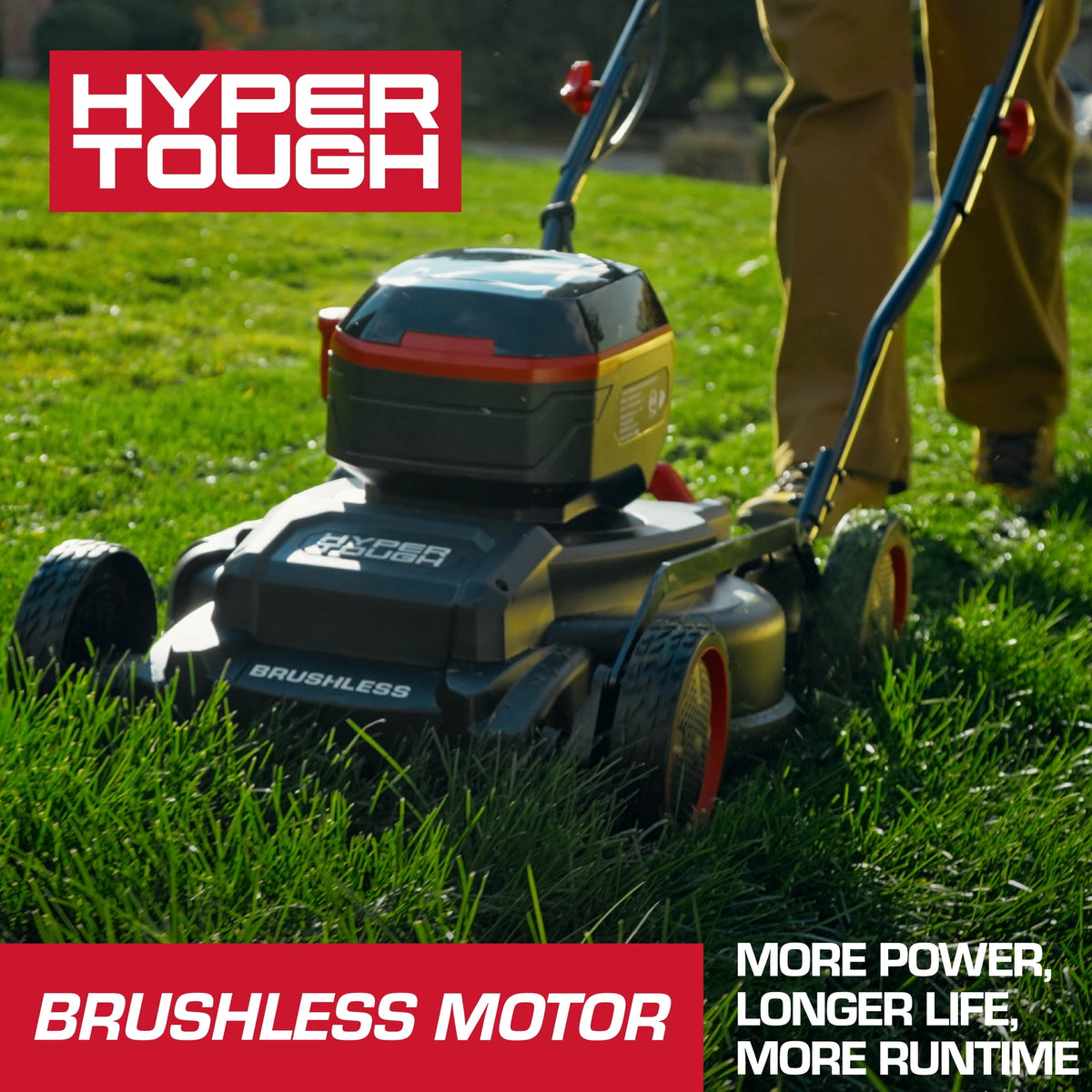 Hyper Tough 2X20V 18-inch Side-Discharge Lawn Mower