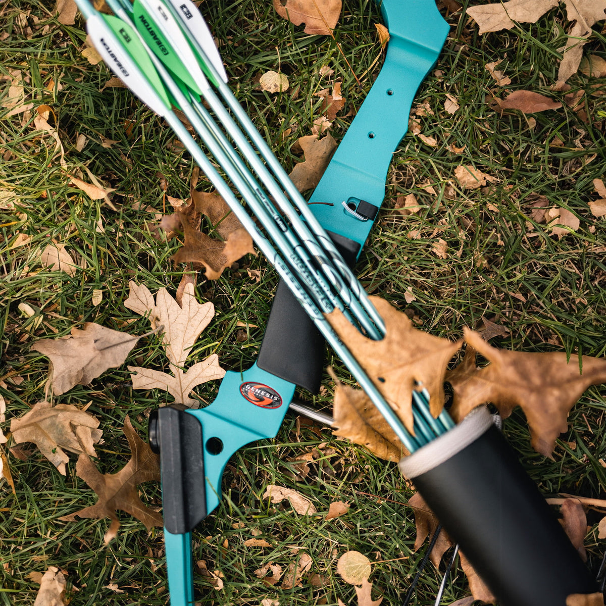 Genesis Archery Original Archery Compound Bow and Arrow Set - Right Hand Draw - Blue