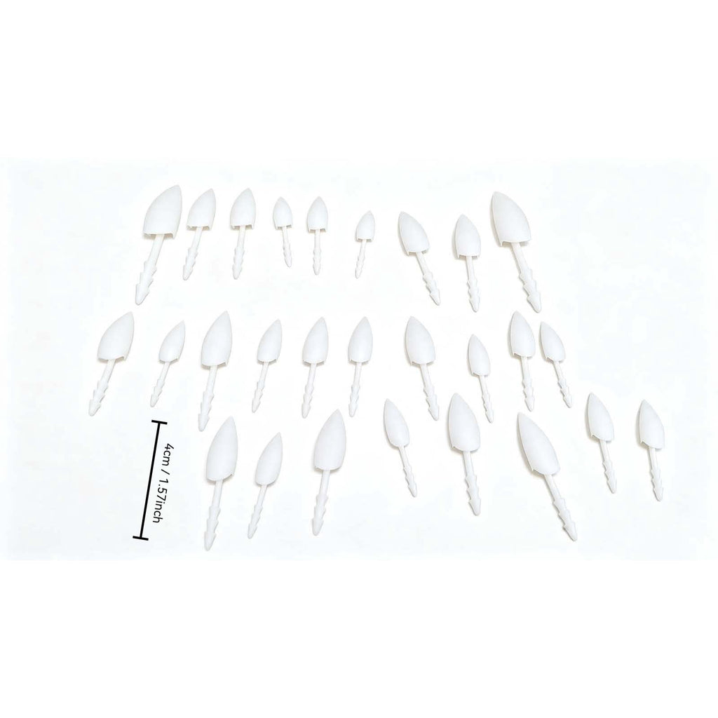 YAMB Halloween Pumpkin Teeth Decor Kit, Mini Fangs and Flat Teeth, Reusable Pin-In Design, For Pumpkin Carving and Party Craft, 1.6 Inch