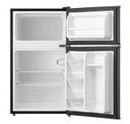 Arctic King Two-Door Mini Fridge With Freezer, 3.2 Cu. Ft., Stainless Steel