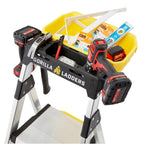 Gorilla Ladders Aluminum Dual Platform Ladder With Project Bucket, 5.5 Ft, 300 Lb Capacity