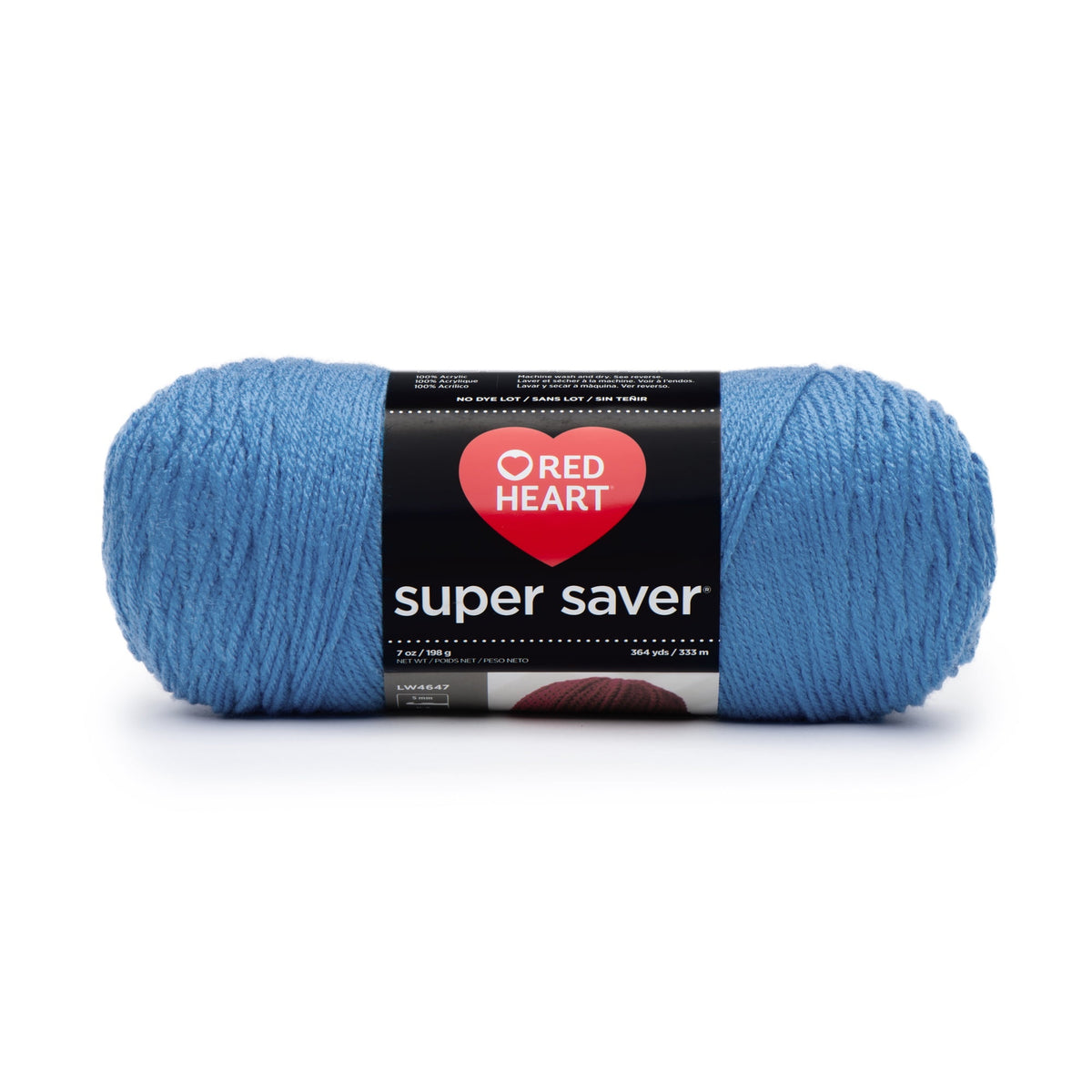 Red Heart Super Saver 4 Medium Acrylic Yarn Black 7oz 198g 364 Yards