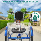 Adult 3-Wheel Pedal Tricycle, 24 And 26 Inch, 7-Speed