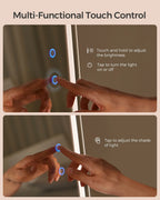 SONGMICS LED Mirror Jewelry Cabinet With Full-Length Mirror, 21.59in D x 21.59in W x 62.59in H