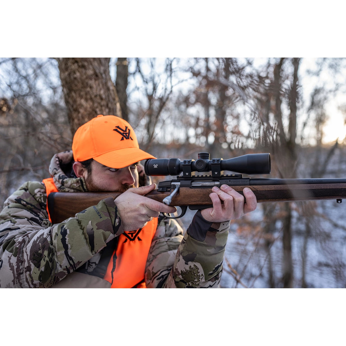 Vortex Triumph HD 3-9x40 Second Focal Plane, 1-inch Tube Riflescope Kit - Dead-Hold BDC (MOA) Reticle, 1" Hunter Rings - 0.90" Low Height, Neoprene