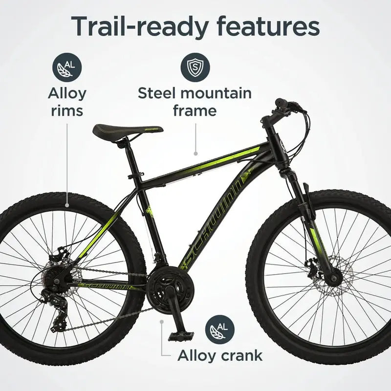 Schwinn Sidewinder Men's 26-Inch 21-Speed Mountain Bike, Black - S2792WMDS