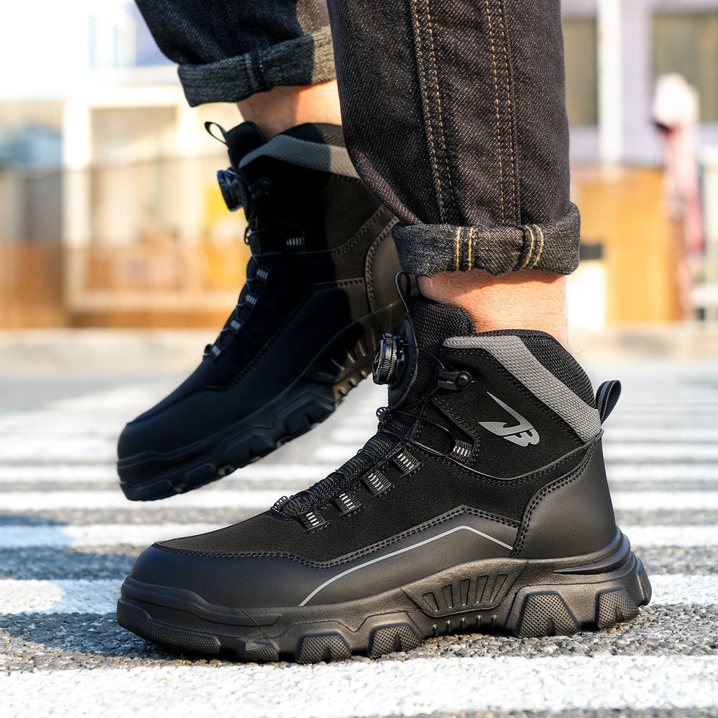 Safety Steel Toe Work Boots with Dials Closure System
