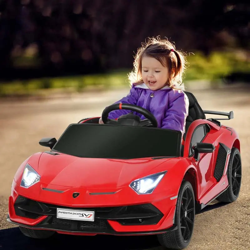 Lamborghini SVJ Kids Ride-On Electric Sports Car, 12V - SVJ