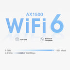 TP-Link Wi-Fi 6 Mesh Router Replacement System | 3- AX1500 Mesh Routers | Coverage up to 5,600 Sq. ft. | Parental Controls | Connect up to 120