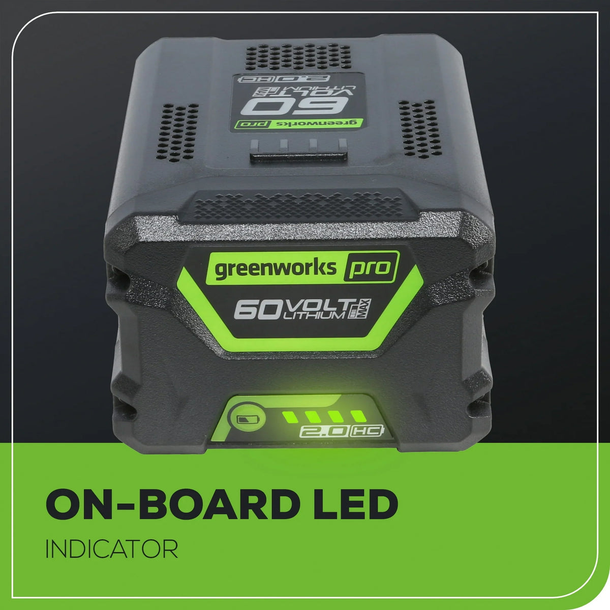 Greenworks 60V HC 2.0Ah Battery 2948702